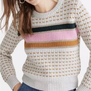 Madewell Multicolor Crew Neck Sweater